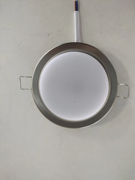 Светильник точечный LM-GX53-N H4 мет,встр. свет-к, никель, кольцо в комп (без лампы,106*83*38мм) Вкл