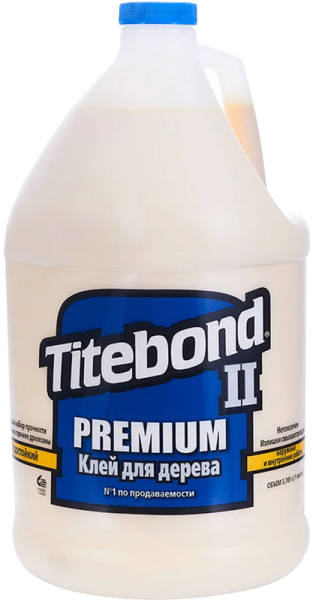 Клей для дерева TITEBOND 5006 влагостойкий, II Premium Wood Glue, 3,785 л ПОД ЗАКАЗ