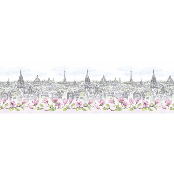 Фартук "Городские зарисовки" ABS-пластик (термоперевод) 3000*600*1,5мм