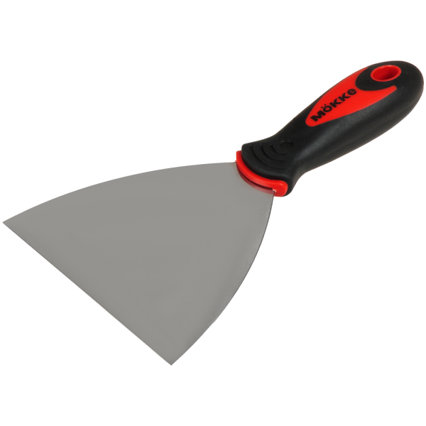 Шпатель 80х102 мм нерж.сталь, зеркал. полировка, двухкомпон.ручка Mokke  ССС