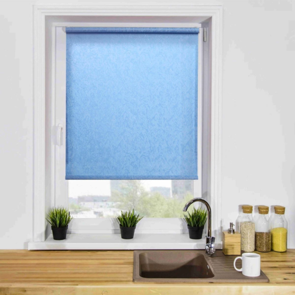 Мини Ролета Жаккард LM 66-06  48*160 (голубой) Р