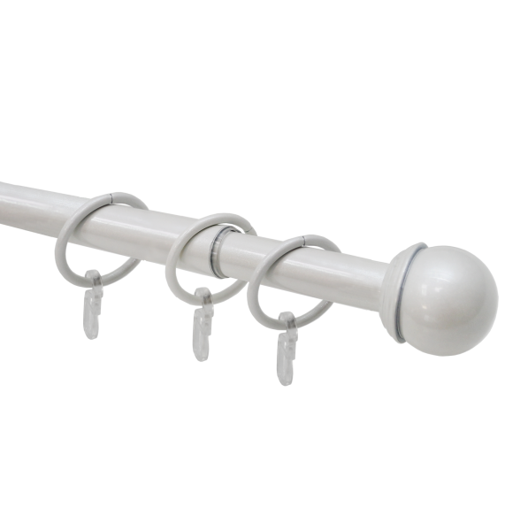 Телескоп.однорядн.карниз, Наконечник Классика, Жемчуг, 16/19мм ,160-320см,