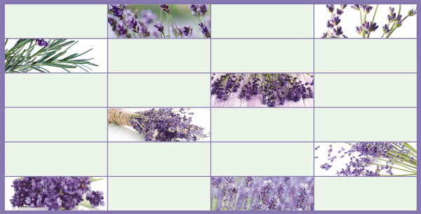 Панель ПВХ "Плитка Лиловая" 955х480мм (10)