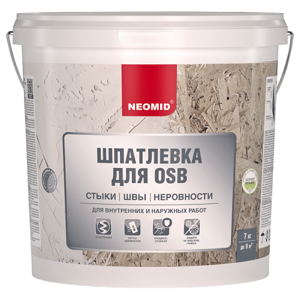 Шпатлевка Неомид для плит OSB 1,3кг (12)  НЕ ГРУЗИМ ПРИ -С