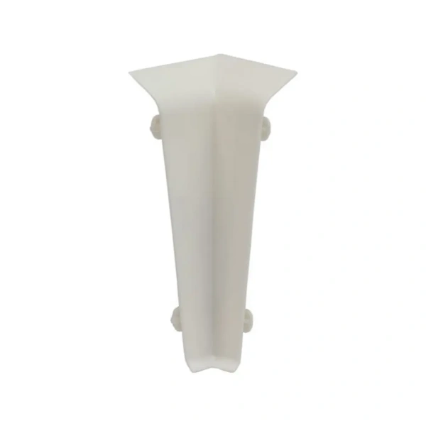 Угол внутренний к плинтусу QUADRO 55мм №552 Белый матовый (блистеры по 2шт)