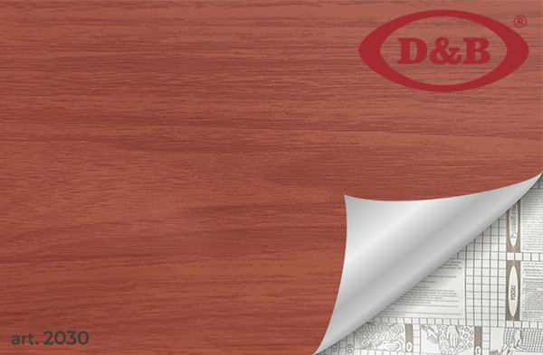 2030 Пленка самоклеящаяся D&B 0,45*2м дерево темное   1/