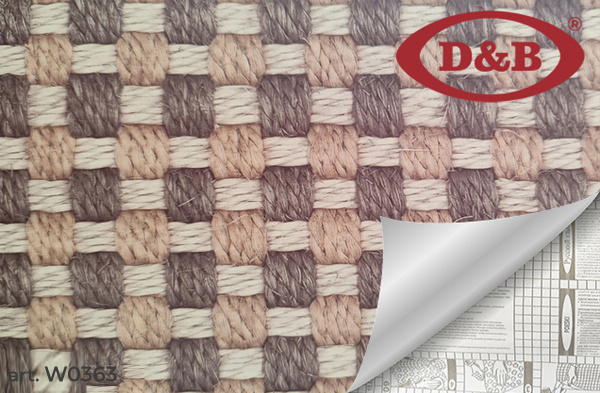0363W Пленка самоклеящаяся D&B 0,45*8м  плетенка коричневая  /20