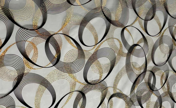 Клеенка силиконовая Dekorelle 243- G (золото/прозрачный фон) 0,8*20м