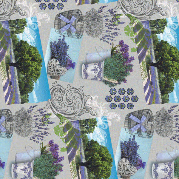 Клеенка MARSELLA A_8 на тканевой основе  1.40м*20м