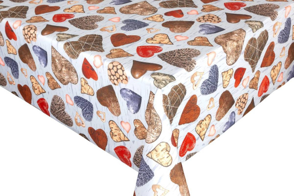 TF-C4 Скатерть DE ROSA хлопковая с тефлоновой пропиткой 1,37*20м