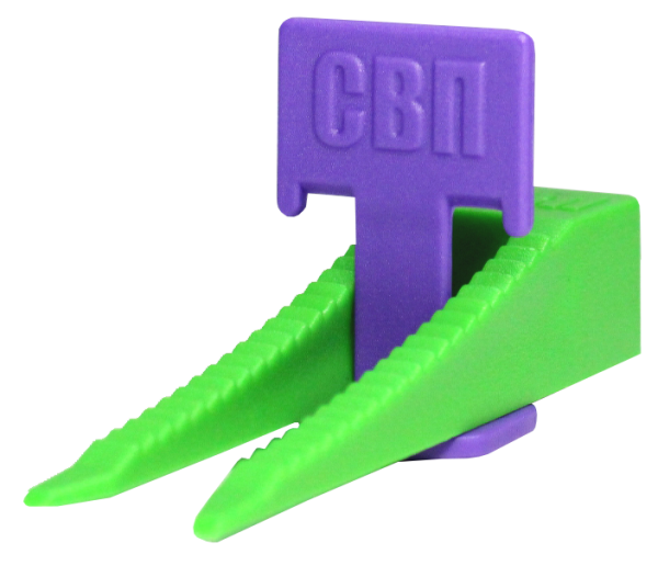 Зажим "Флажок" 40 шт +Клин 40шт 1,4мм "DECOR" пакет