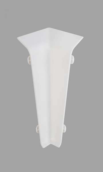 Угол внутренний к плинтусу  TERA Белый  72мм (2шт)