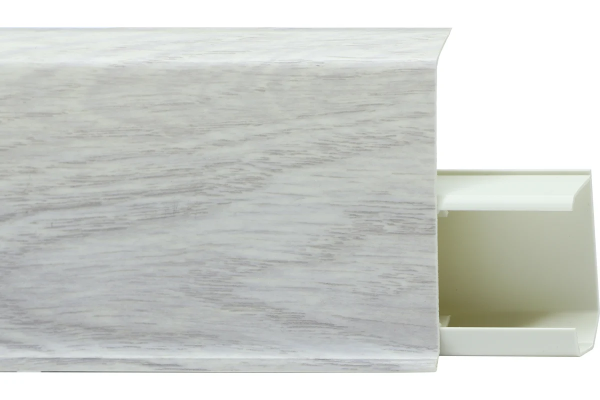 Плинтус ПВХ c съемной панелью TERA №708 Дуб монтана  72мм (24)