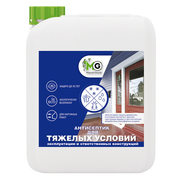 Антисептик для особо тяжелый условий эксплуатации (готовый)  "Master Good"10кг