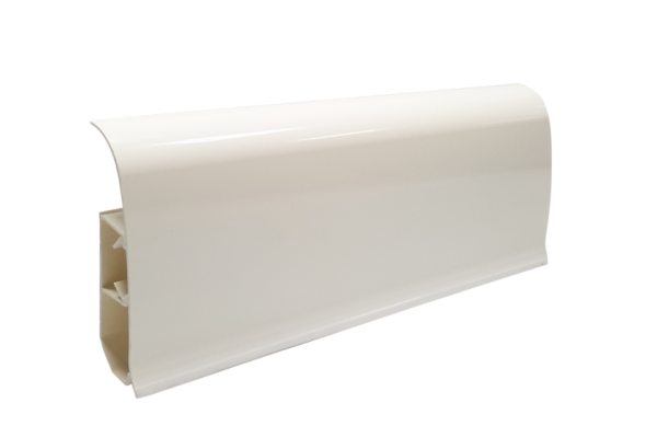 Плинтус напольный со съемной панелью "WIMAR" №829  Белый 86мм ФАСОВКА!!! (20)