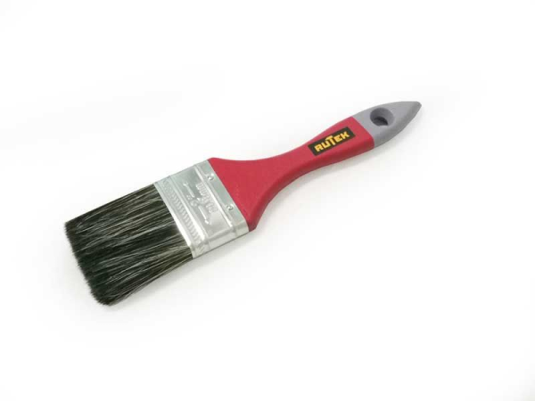 ON RUTEK Кисть малярная плоская "Микс" смеш. щетина дер. ручка 2" 50мм (12)
