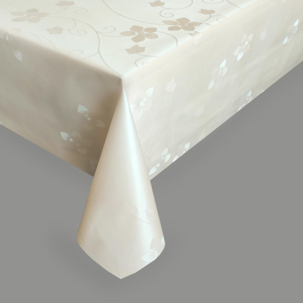 Клеенка BOGEMA ZG-8497N шелкография на тканевой основе молочный 1,37м*0,28мм*20м