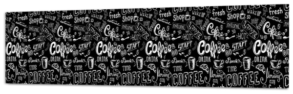 Фартук "Кофейная доска" ABS-пластик (термоперевод) 3000*600*1,5мм