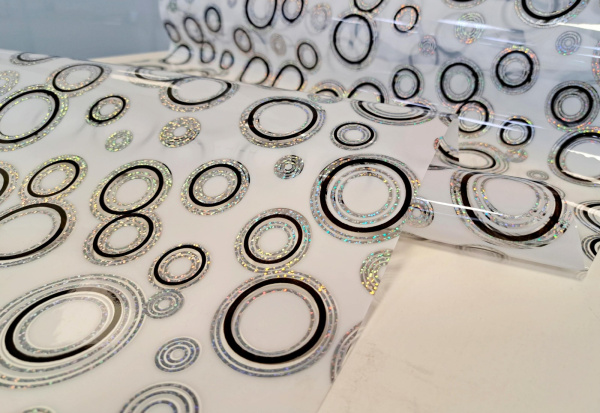 Клеенка силиконовая Dekorelle 238- SW (серебро/белый фон) 0,6*20м