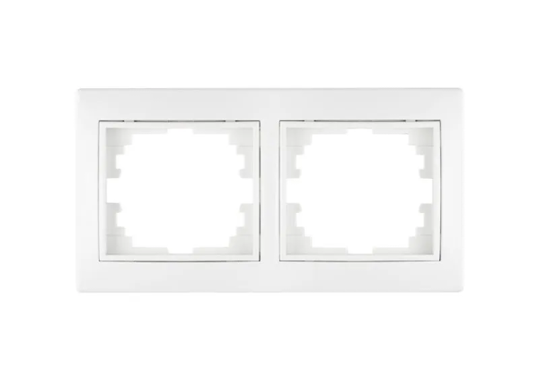 Рамка 2-х местная горизонтальная белый TANGO СП