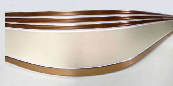 Карниз потолочный 2-х ряд. 1,6м с блендой+повороты "Элегант 7смм" "BroDecor"  №201 ССС