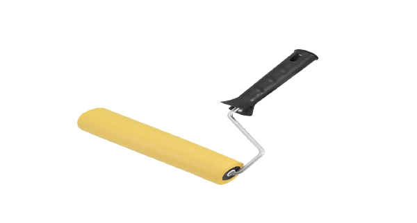 Валик для прикатки обоев, резиновый 180мм, ручка 6мм