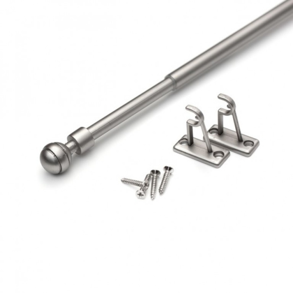 Карниз Cafe KF103 80-120см Шар рифленый (САТИН)