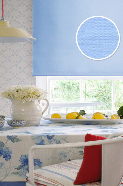 Мини Ролета  цвет (005) голубой 140*170