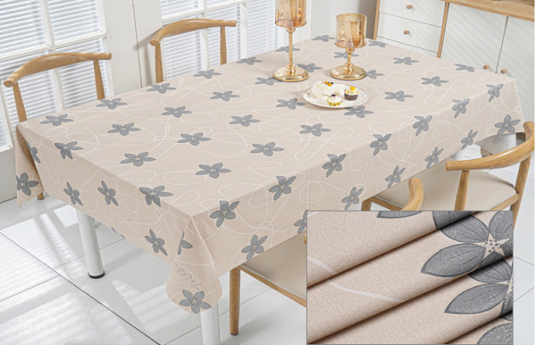 Клеенка ПВХ на тканевой основе Dekorelle Eleganta 006-1, разм. 1,4х20м