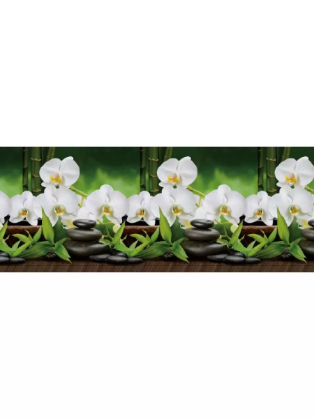 Фартук "Белая Орхидея" ABS-пластик (термоперевод) 3000*600*1,5мм