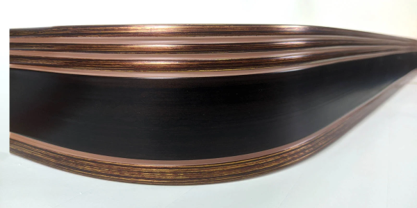 Карниз потолочный 3-х ряд. 1,8м с блендой+повороты "Элегант 7смм" "BroDecor"  №44 венге/хром  N ССС