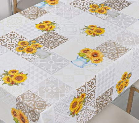 Клеенка ПВХ на нетканной основе Dekorelle Jakline 654, разм. 1,4x20м