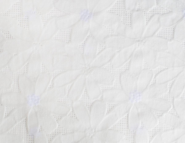 Клеенка EASY LACE YL-042E ажурная ПВХ белая 1,32*22м