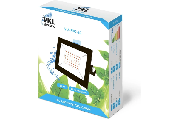 Прожектор светодиодный VLF-FITO-20 20W, 220V, IP65 VKL electric