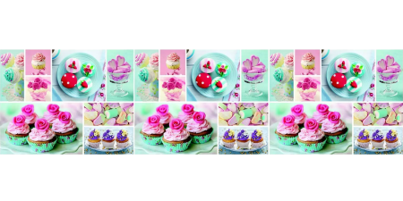 Фартук "Гламур" ABS-пластик (термоперевод) 3000*600*1,5мм КомфортПласт