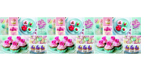 Фартук "Гламур" ABS-пластик (термоперевод) 3000*600*1,5мм КомфортПласт