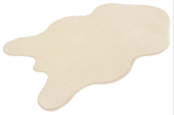 Коврик меховой шкура SHAHINTEX 75х130 жемчужный 08