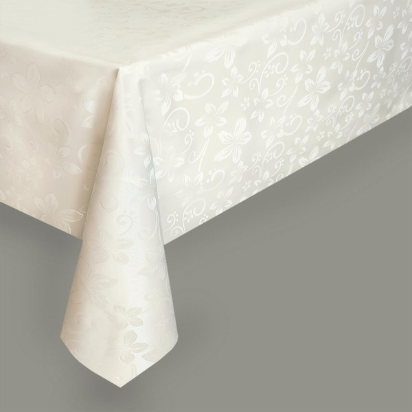 Клеенка BOGEMA ZG-8847 шелкография на тканевой основе шампань  1,37м*0,28мм*20м