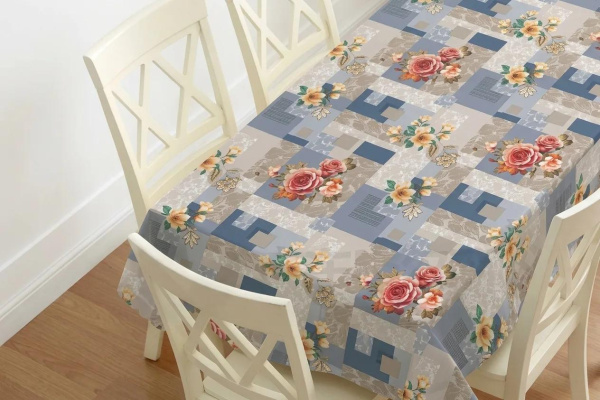 Клеенка ПВХ на тканевой основе Dekorelle Glance 649, разм. 1,4х20м