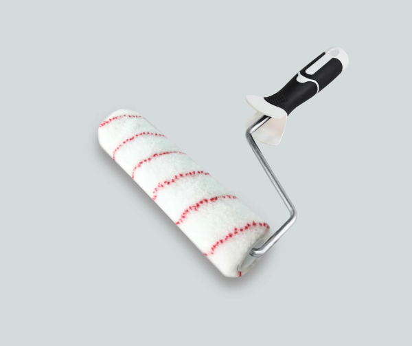 Валик полиамид Black White 180мм, d 42мм, 2К ручка ручка 8мм, ворс 12мм