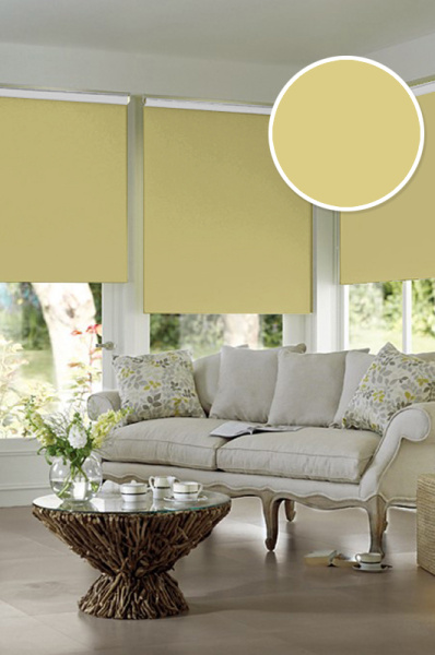 Мини Ролета  Блэкаут  цвет ваниль 140*170  СНЯТЫ С ПРОИЗВОДСТВА