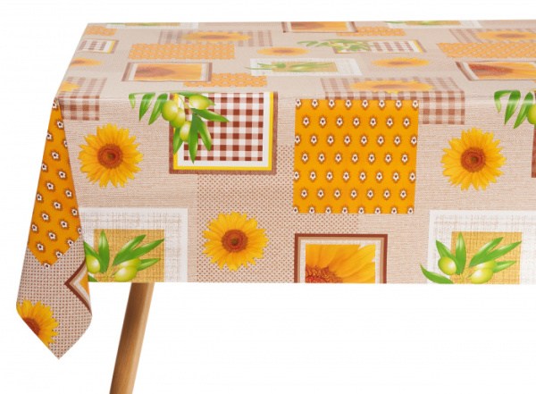 Клеенка ПВХ на нетканной основе Dekorelle Jakline 661, разм. 1,4x20м