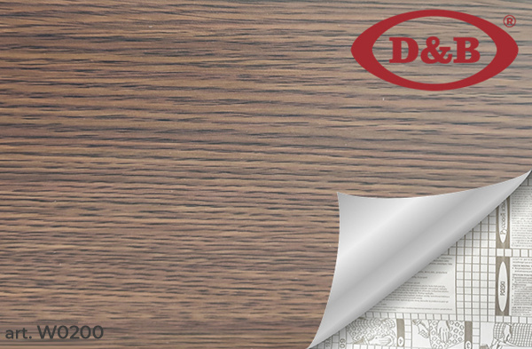 0200W Пленка самоклеящаяся D&B 0,45*8м  дерево темное  /20