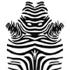 Коврик, разм. 115x150см, Dekorelle "Zebra" VZ002