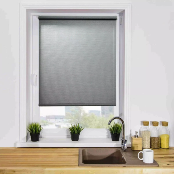 Мини Ролета Камелия LM 49-04  72*160 (серый металлик) Р