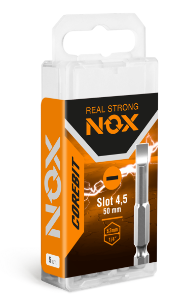Бита E 6,3 SI4.5-50, 5 шт бокс "CORBIT" ( шлиц)  342455-5В