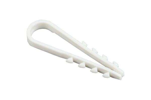 Дюбель-хомут 19-25мм нейлон белый (уп 100шт) VKL electric (1/30)