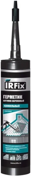 IRFIX Герметик кровельный битумно-каучуковый 310 мл черный  (12)