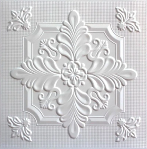 Плитка потолочная экструд. белая С2065 (36)