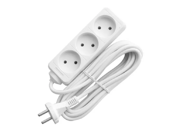 Удлинитель 3* 5 ПВС 10А б/з сечение кабеля 0,75 мм² TANGO (1/30)